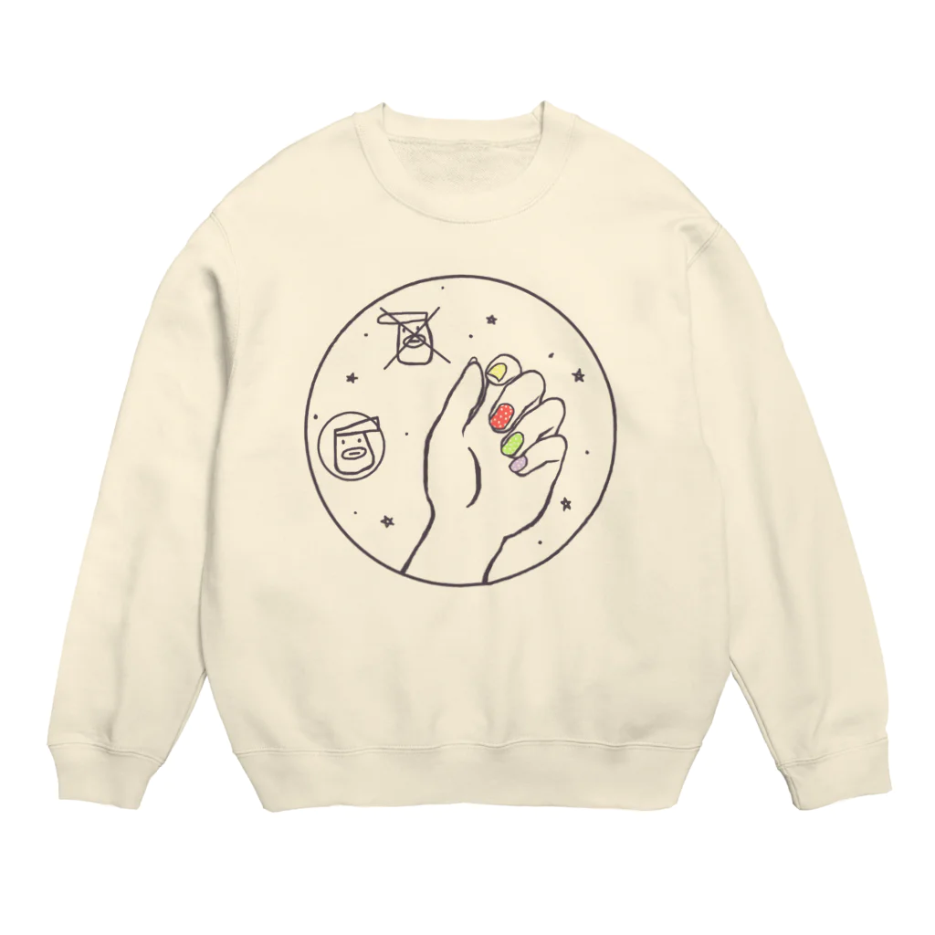 おまめの店のおしゃれさん① Crew Neck Sweatshirt