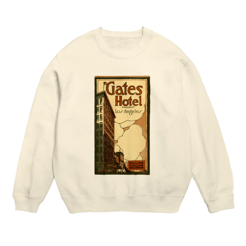 VintageのAdvertisement, Gates Hotel, Los Angeles [cover] Crew Neck Sweatshirt