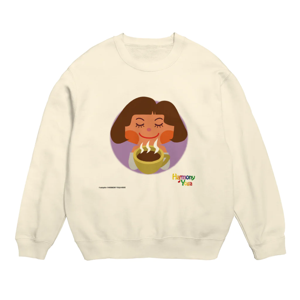 ハーモニーヨガのハーモニーヨガ　「カフェタイム」 Crew Neck Sweatshirt