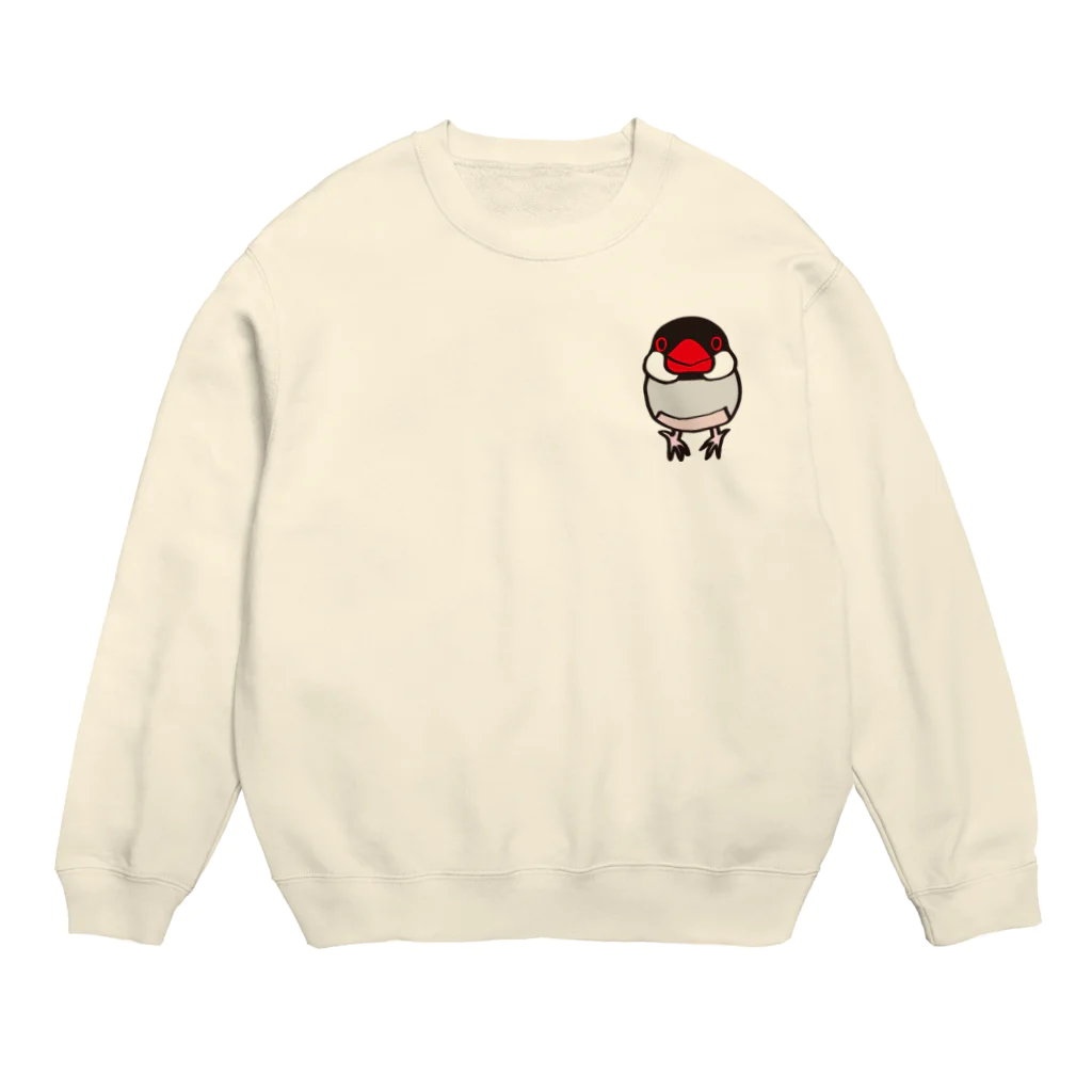 文鳥堂のノーマル文鳥 Crew Neck Sweatshirt