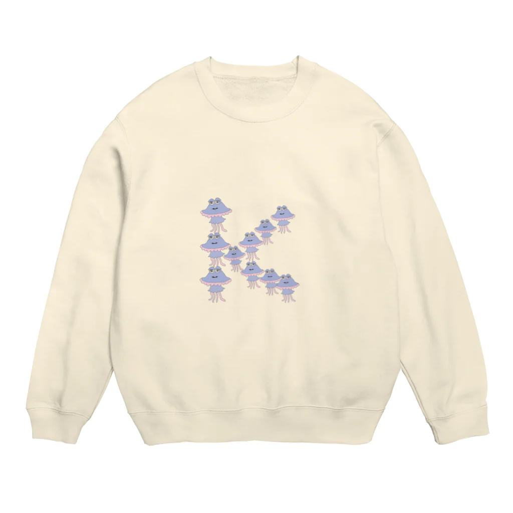 ぎょんすの寺子屋のクラゲ（K） Crew Neck Sweatshirt