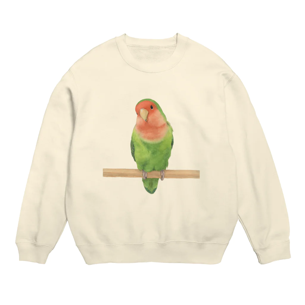 TeaDrop.Cのコザクラインコ Crew Neck Sweatshirt