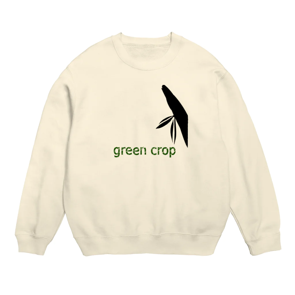 ナントカのgreen crop Crew Neck Sweatshirt