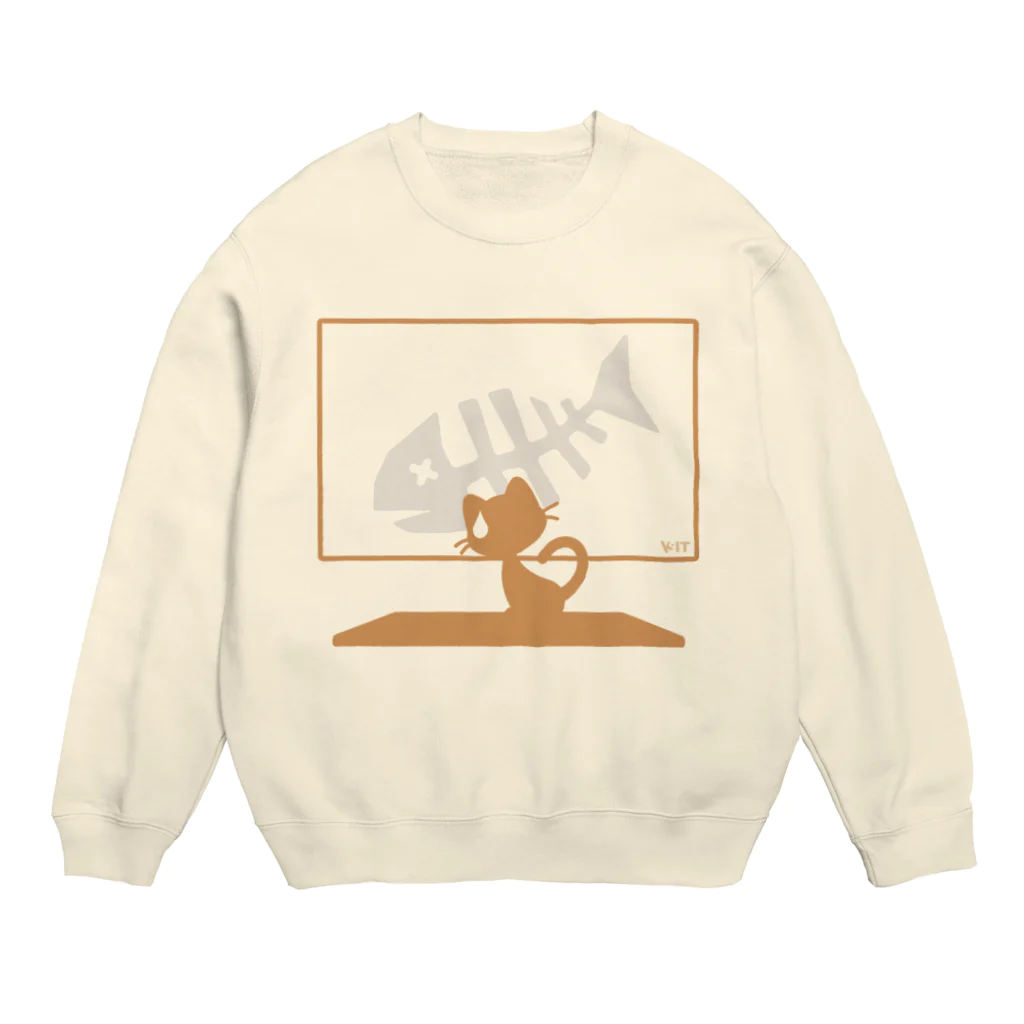 shadoのk-IT_Fishbones_clothes Crew Neck Sweatshirt