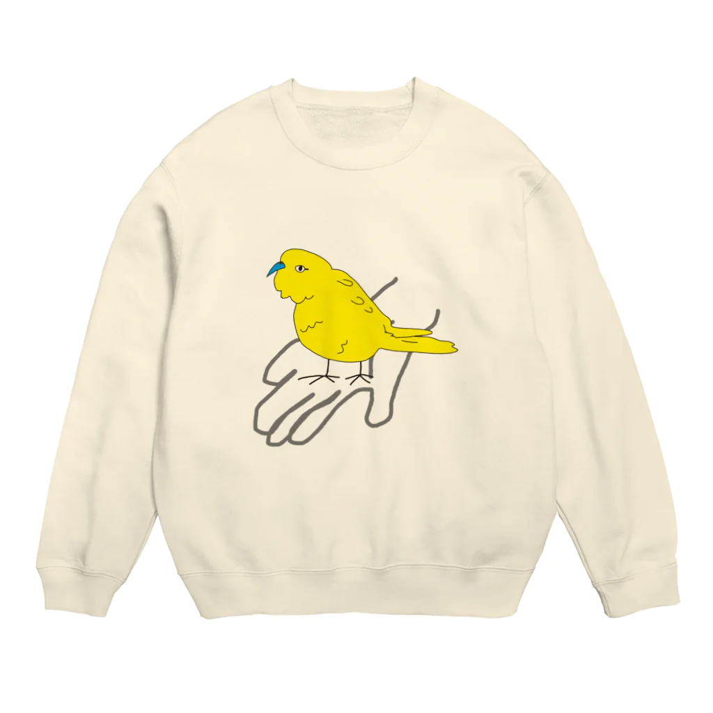 KOKaKの手のりキジインコちゃん Crew Neck Sweatshirt