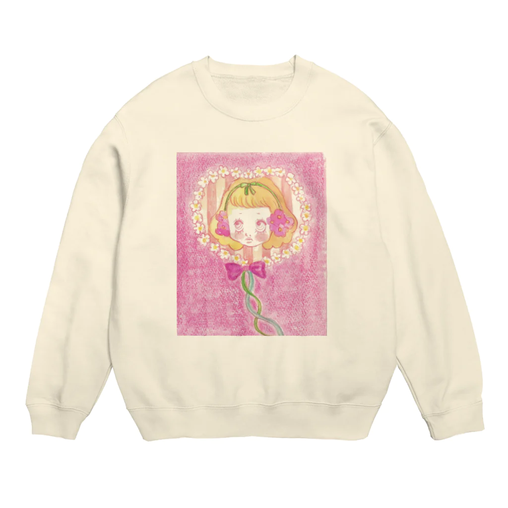 kaoru_littieのFlower baby Crew Neck Sweatshirt