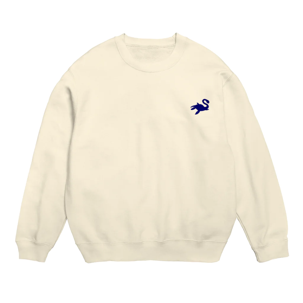 ものくろ～むのえらすもさうるす（恐竜シリーズNo1・ワンポイント） Crew Neck Sweatshirt