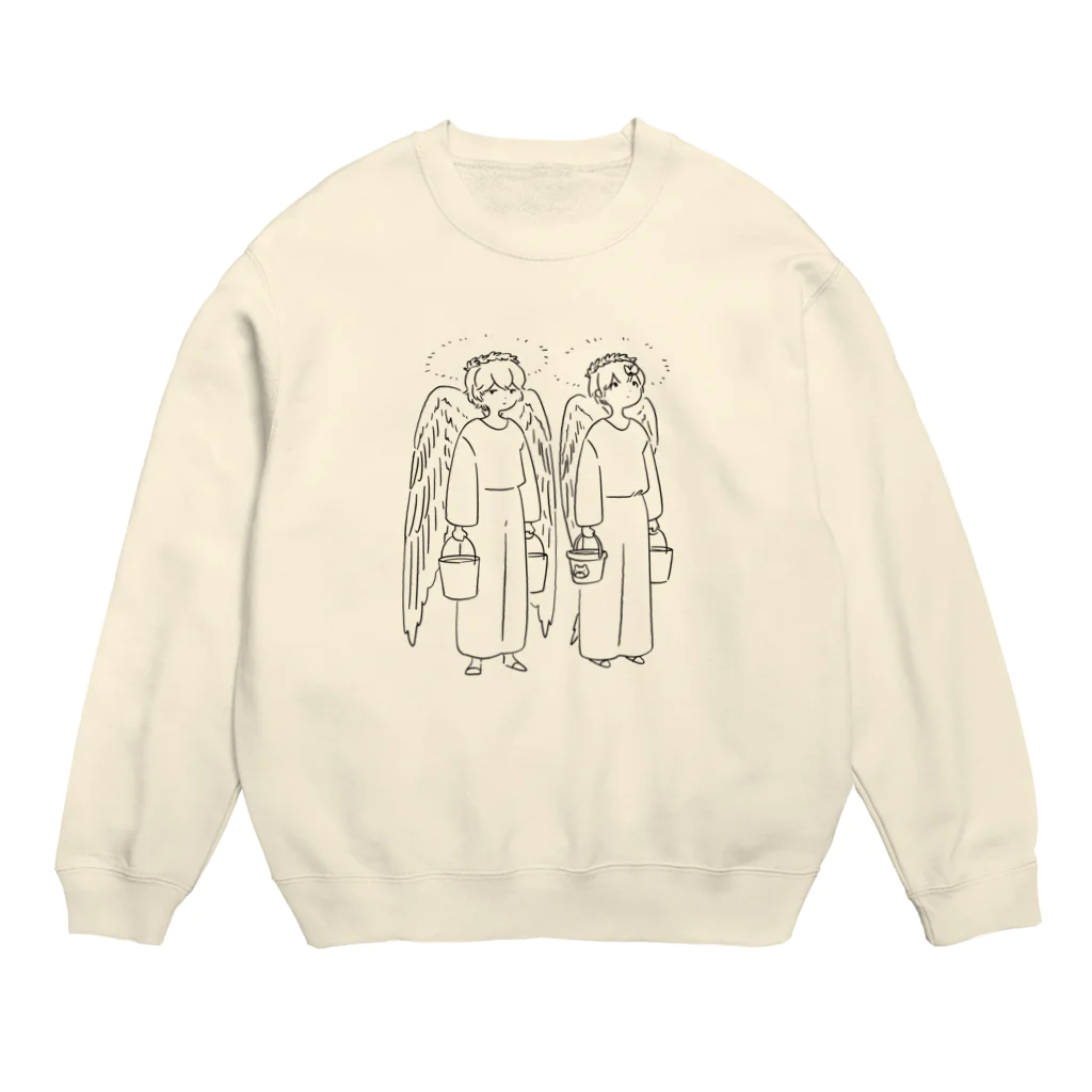 休日の休日天使 Crew Neck Sweatshirt