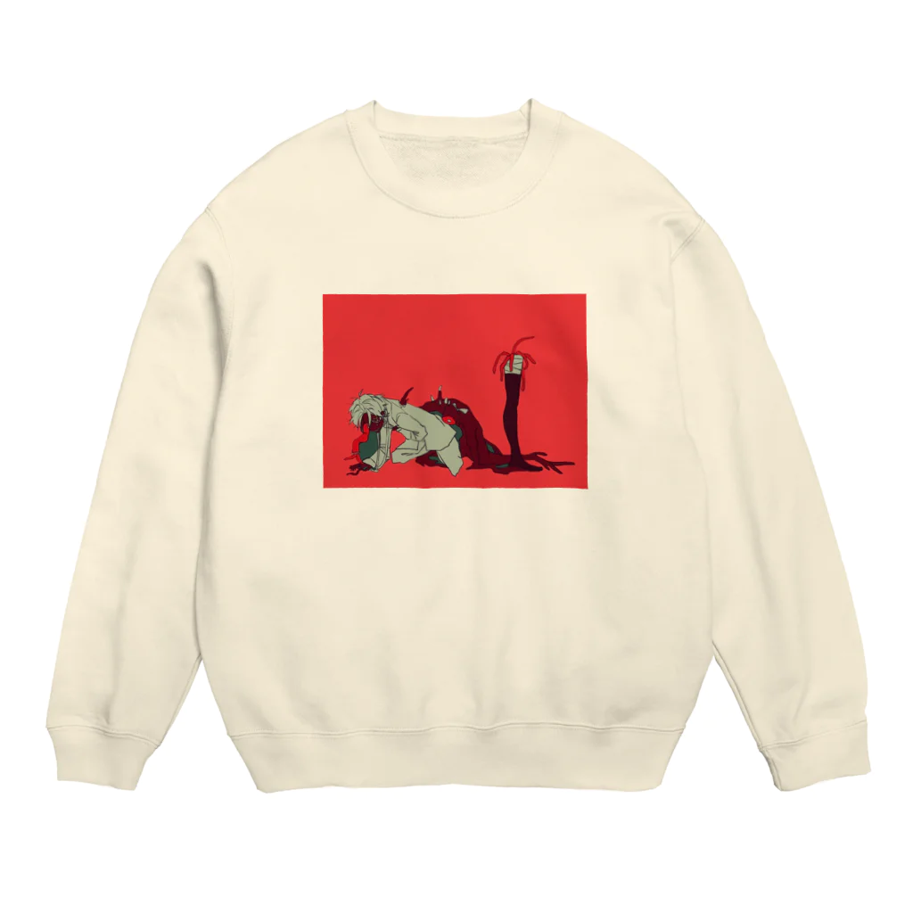 沼田ゾンビ⁉️のかわりはてたぐっず Crew Neck Sweatshirt