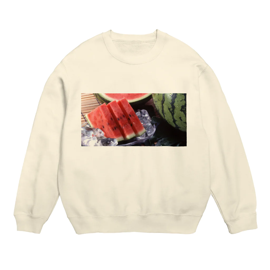 あめごんりのスイカ。 Crew Neck Sweatshirt