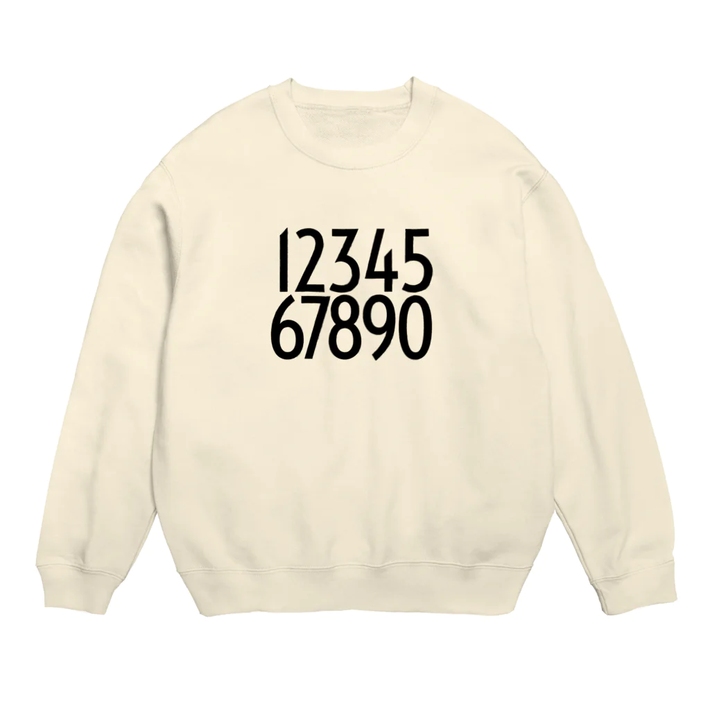 MILKIT DESIGN | ミルクイット デザインのNUMBER Crew Neck Sweatshirt