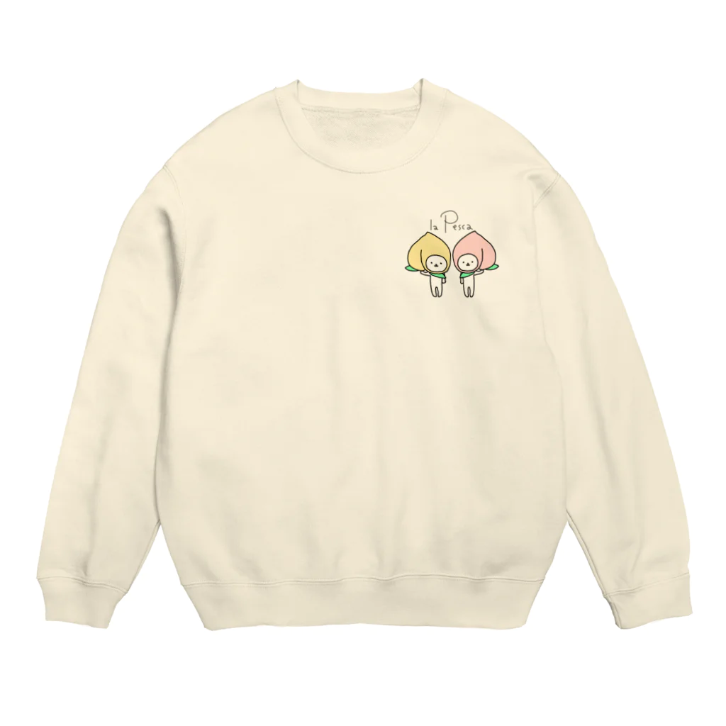 いちごさんのももともも Crew Neck Sweatshirt