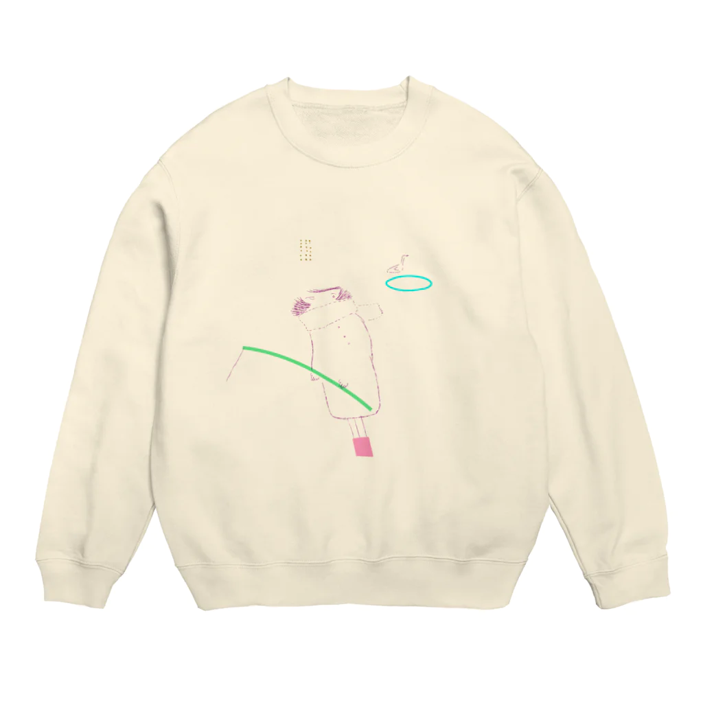 hisanoの冬の釣り堀 Crew Neck Sweatshirt