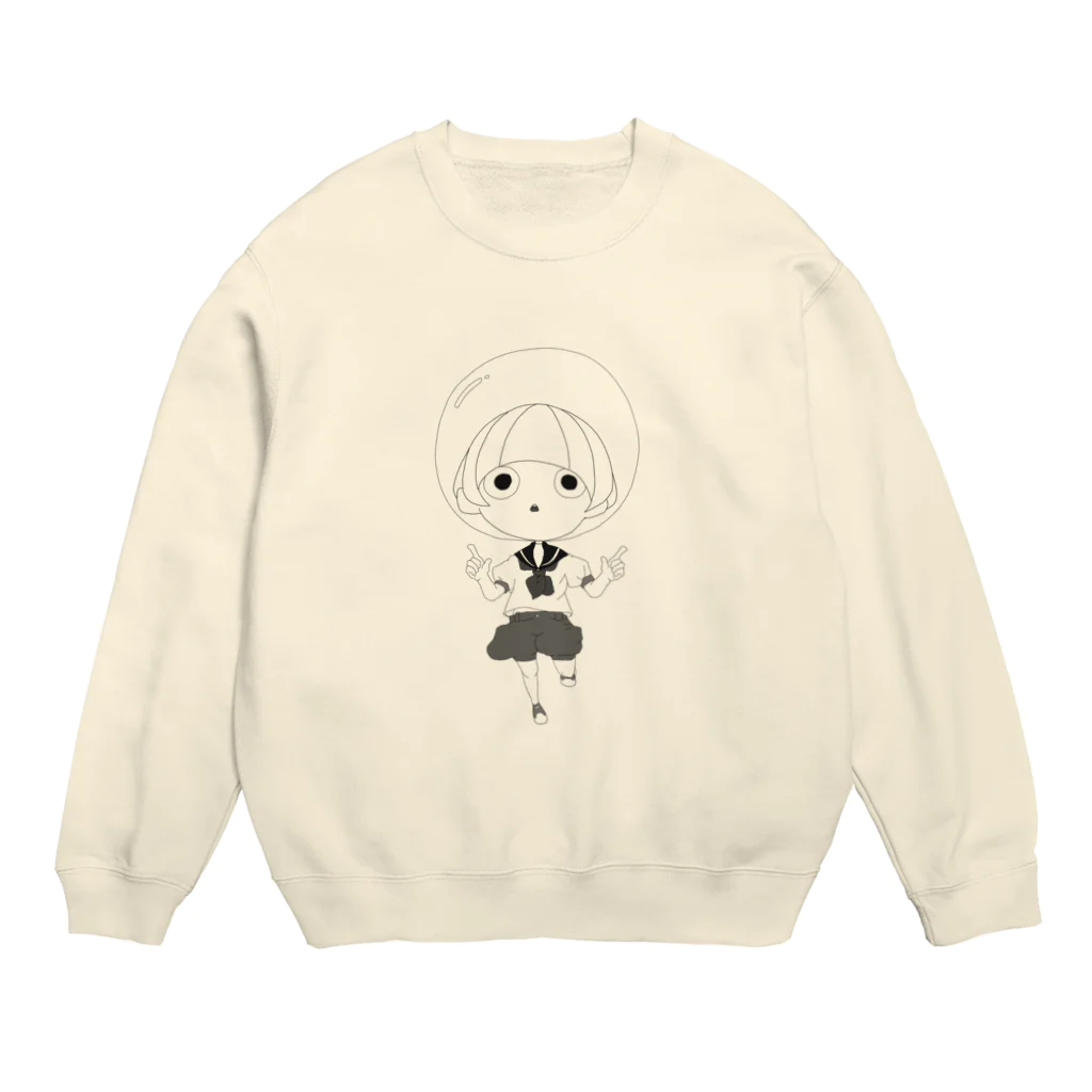 カメレオンのゾンビのきみはいいこ Crew Neck Sweatshirt