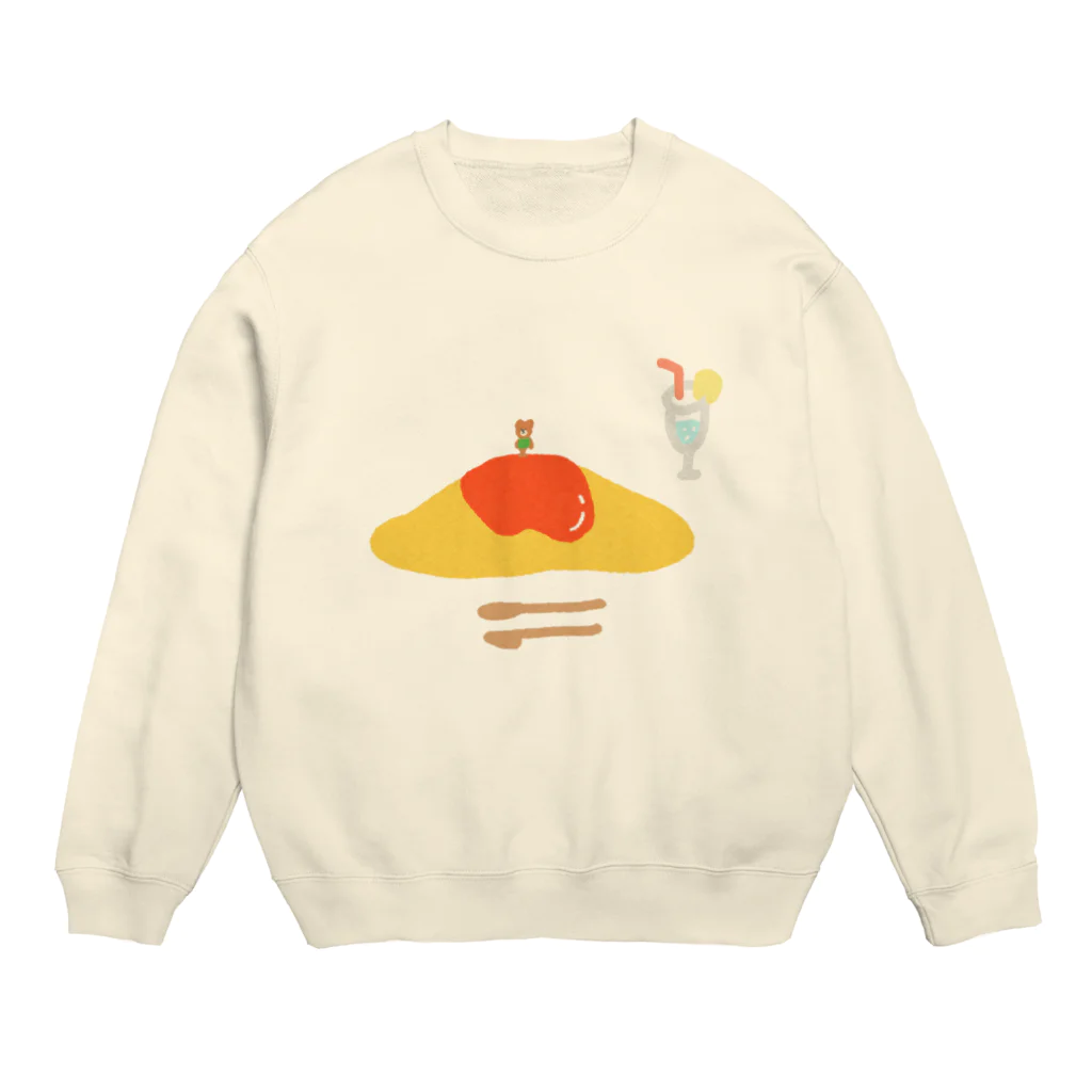 ぱっち☺︎のくまさんの大好物 Crew Neck Sweatshirt