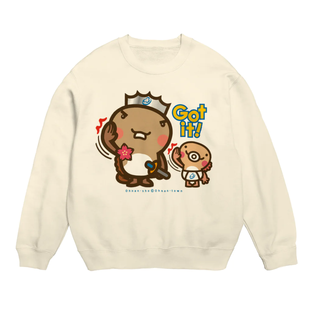 ザ・ワタナバッフルの邑南町ゆるキャラ：オオナン・ショウ『Got it!』 Crew Neck Sweatshirt