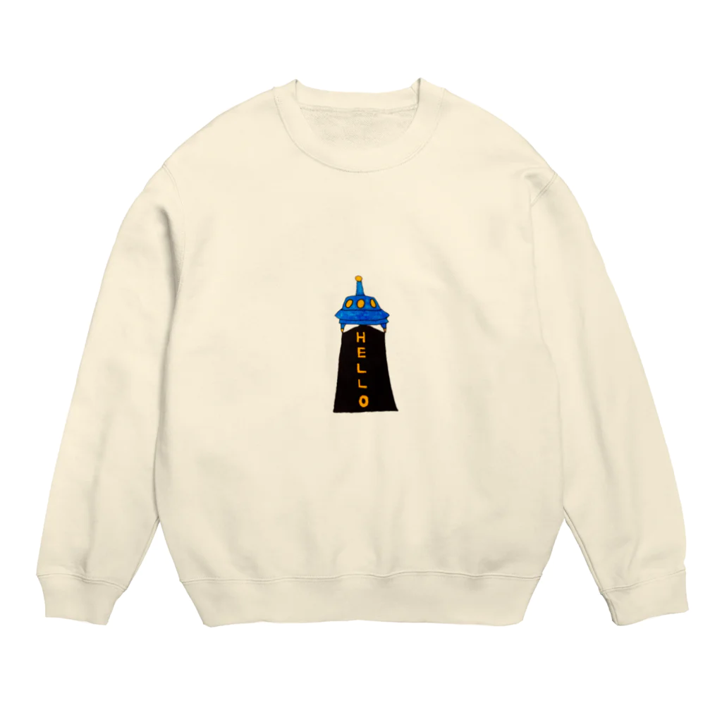 hosono1227のHELLOスウェット  Crew Neck Sweatshirt