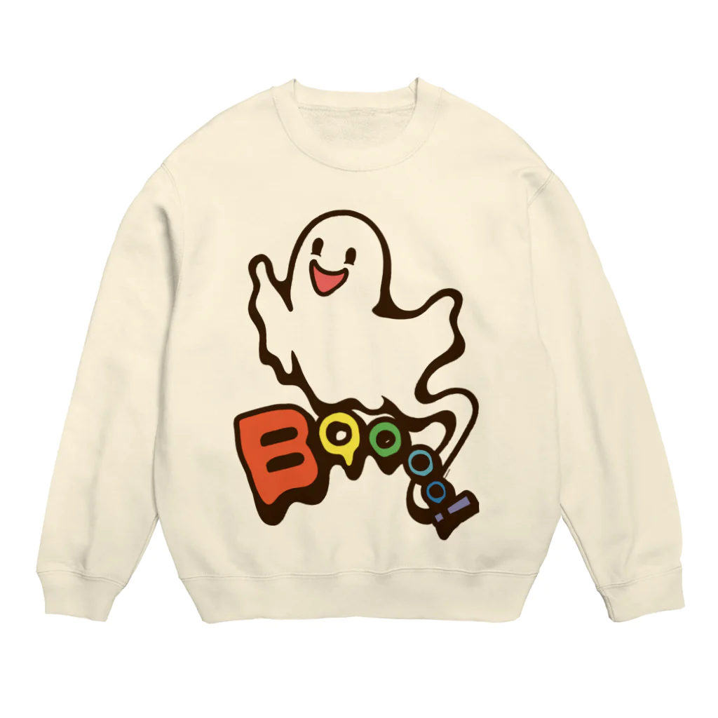 Cɐkeccooのおばけちゃんばぁ!(Boo!ゴースト)カラフル Crew Neck Sweatshirt