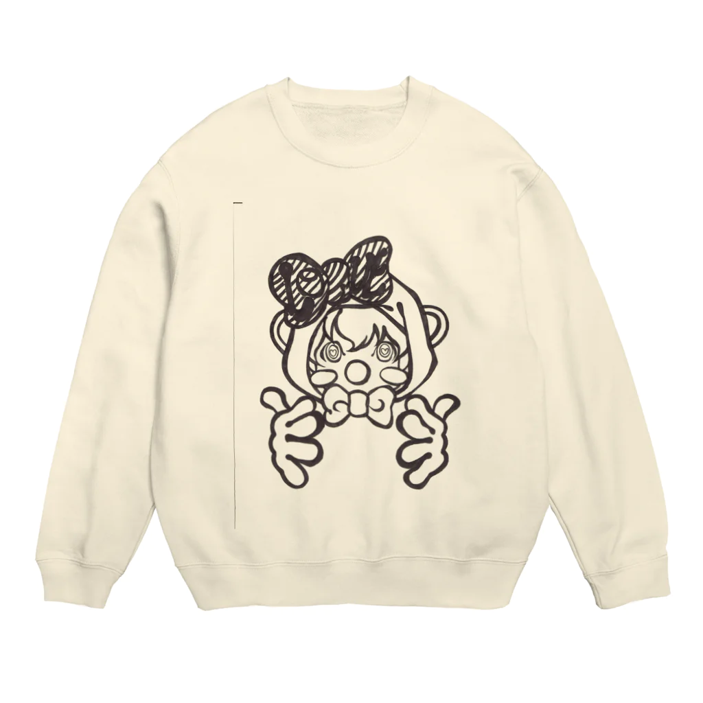 yukamimiのばぶぅう。おしゃぶりしゃぶしゃぶ。 Crew Neck Sweatshirt