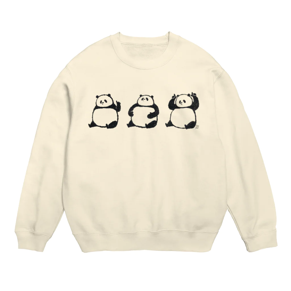 サトウノリコ*の「コレがコレでコレなもんで」パンダ Crew Neck Sweatshirt