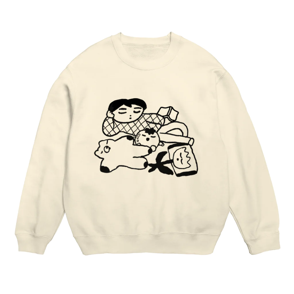 桜の昼寝 Crew Neck Sweatshirt