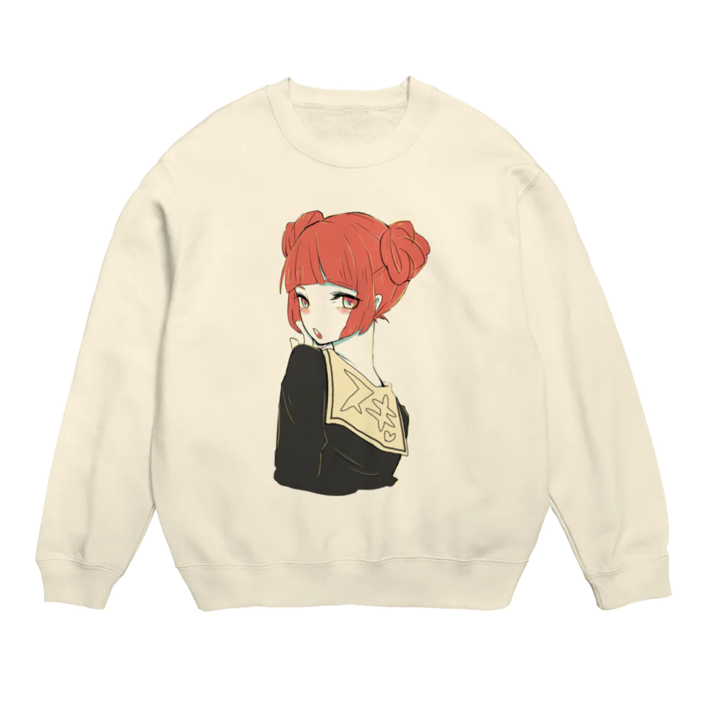 AKKY!の女は背中で語る系。 Crew Neck Sweatshirt