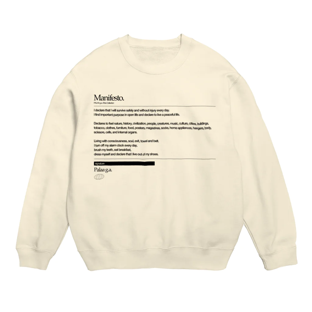 PALAAのManifesto Crew Neck Sweatshirt