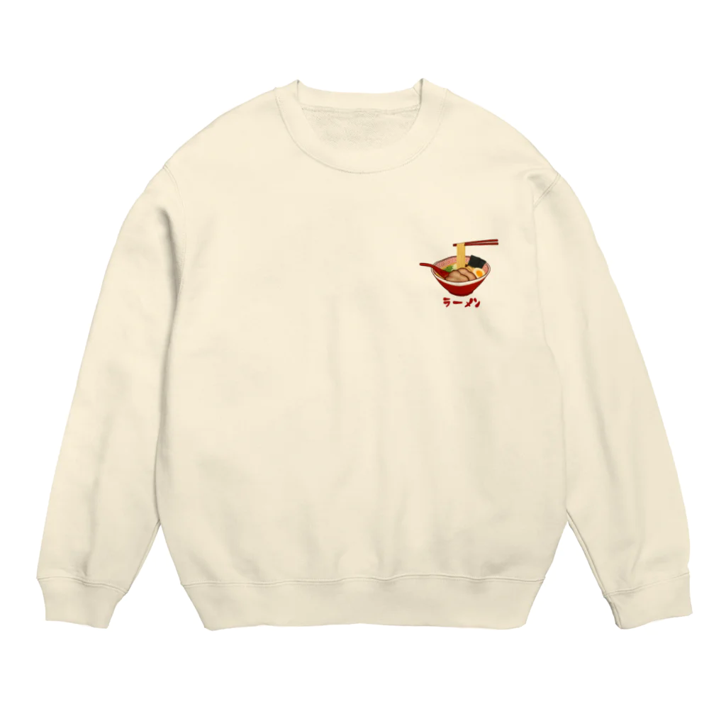 すとろべりーガムFactoryのラーメン (ワンポイント ミニ) Crew Neck Sweatshirt