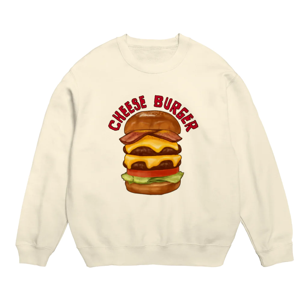 すとろべりーガムFactoryのチーズバーガー Crew Neck Sweatshirt