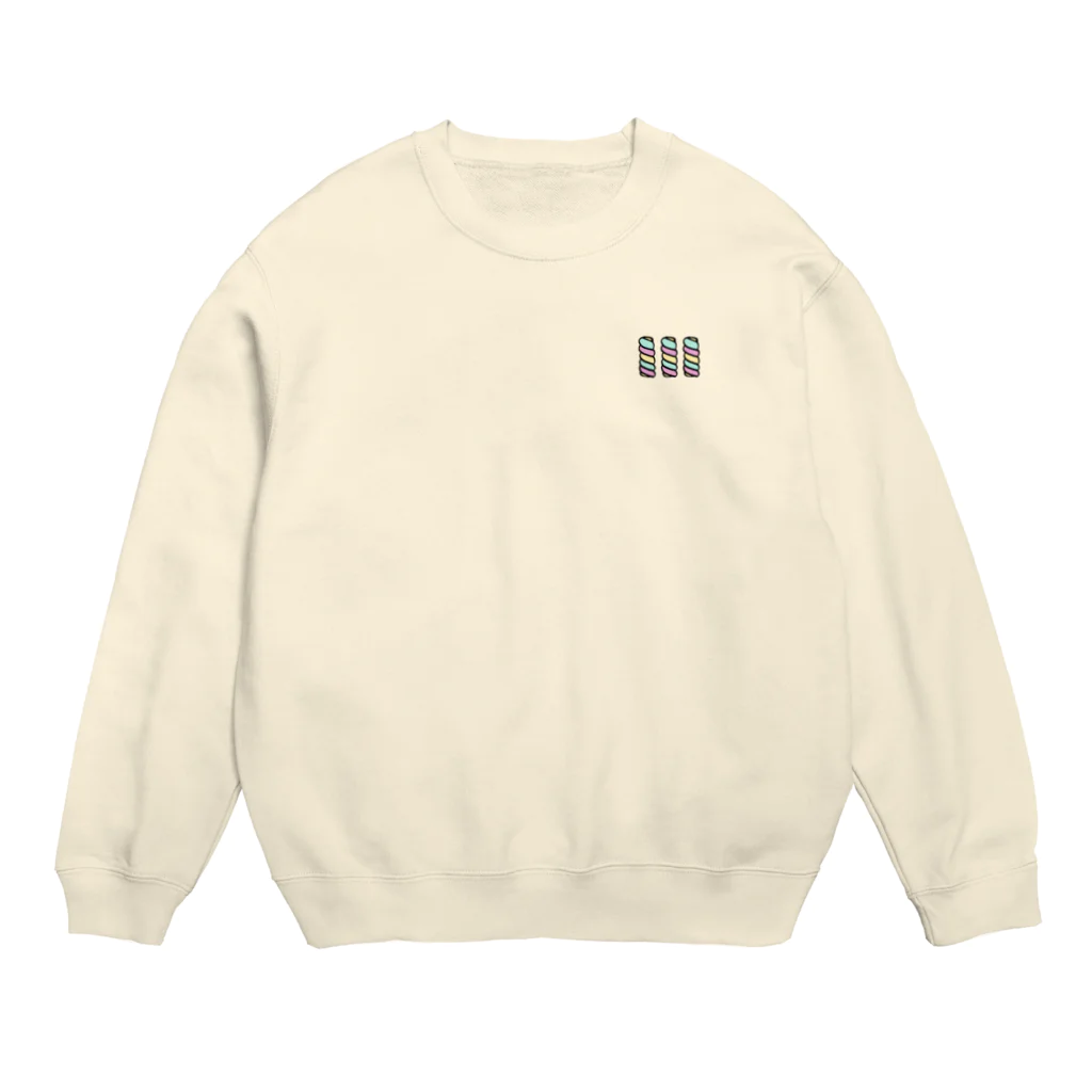 マリモのマリマリのねじねじマシュマロ Crew Neck Sweatshirt