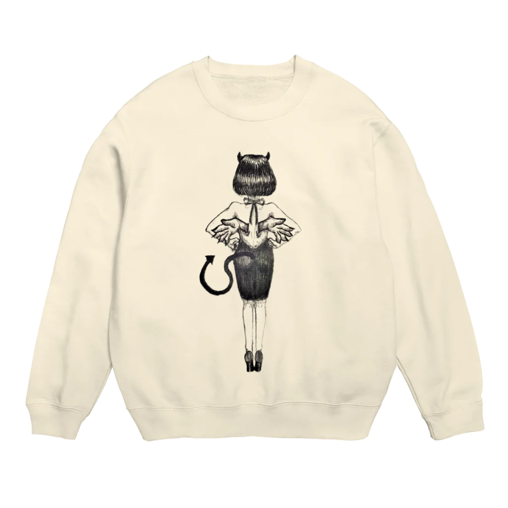 おばけのおんなのせなか Crew Neck Sweatshirt