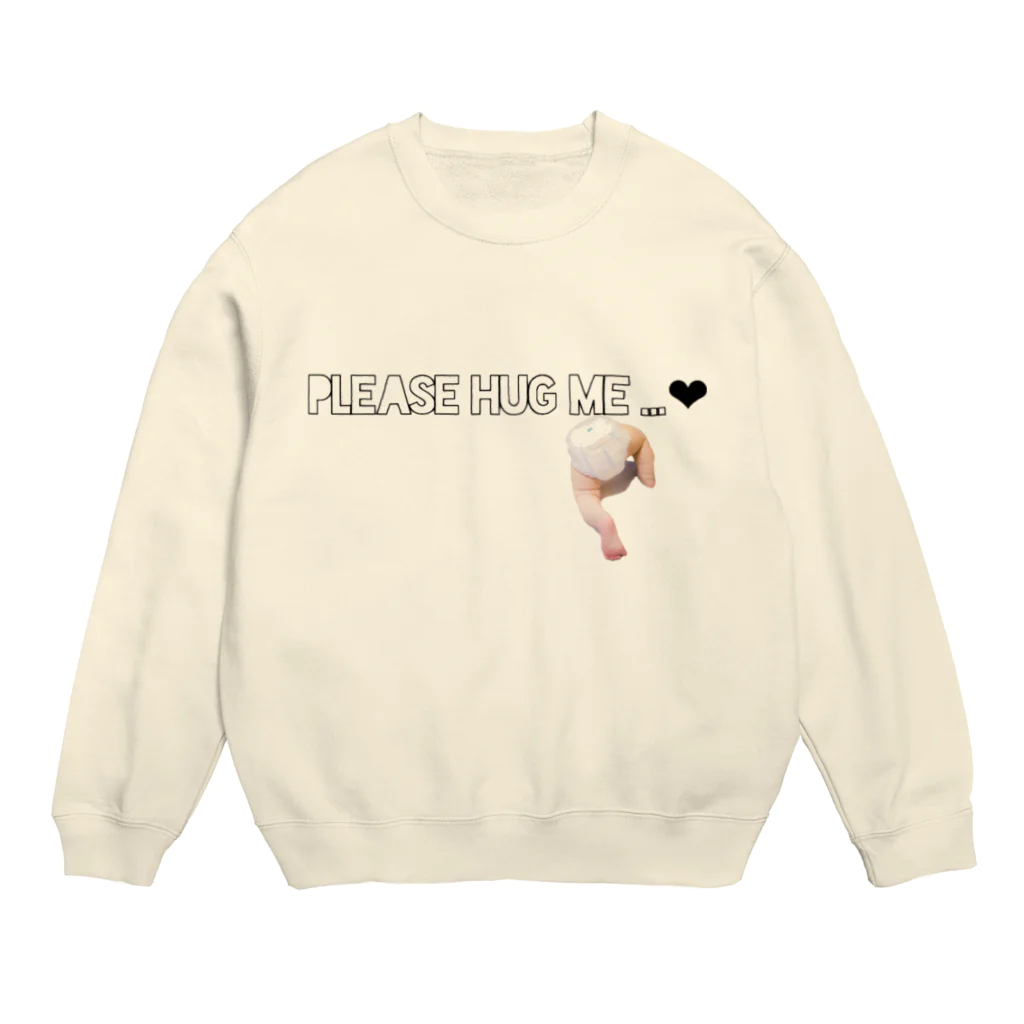 ratte_cookieのplease hug me .. Crew Neck Sweatshirt