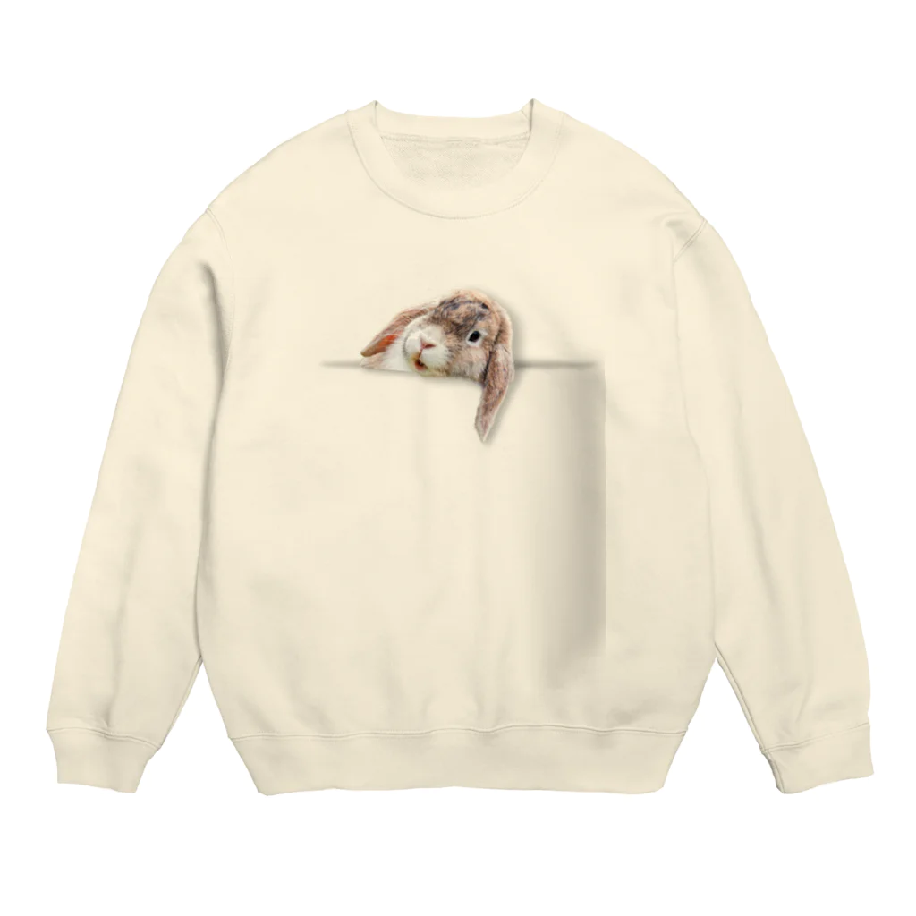 シズムFACTORYのポケットうさぎ Crew Neck Sweatshirt