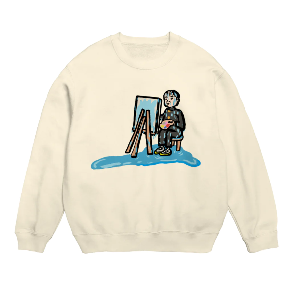 大谷健太のめちゃめちゃびちゃびちゃ美術部 Crew Neck Sweatshirt