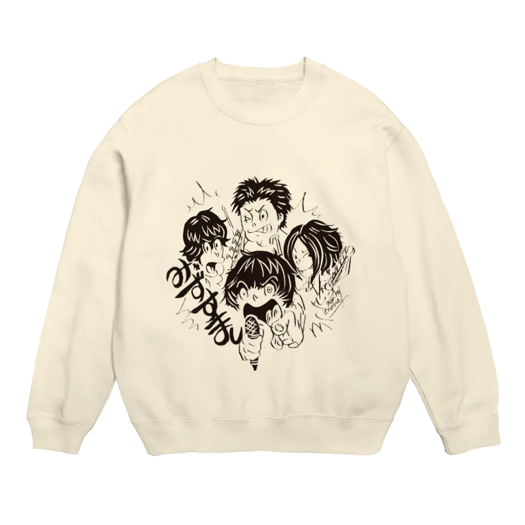 四畳半レコードの【期間限定】イノウエノリコ氏デザイン「みずすまし」グッズ Crew Neck Sweatshirt