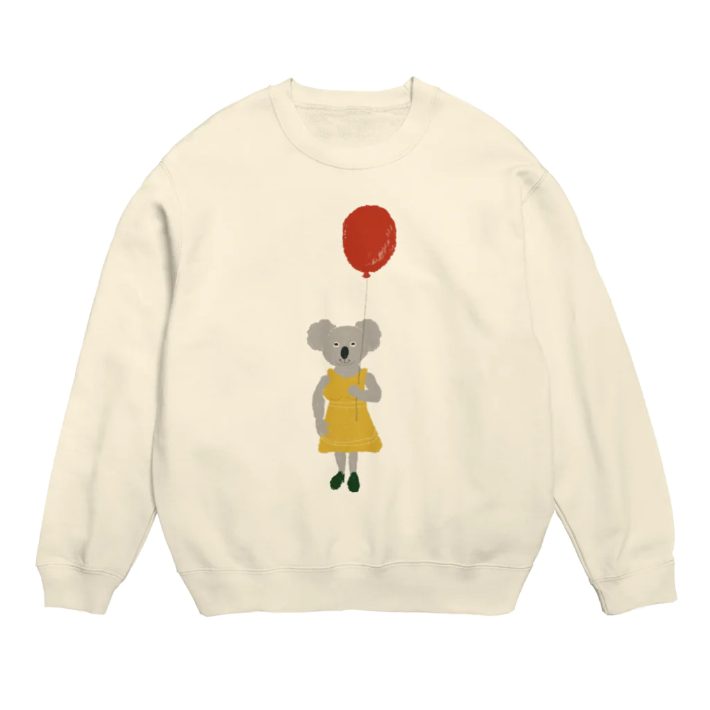 キッチン くろねこのコアラの風船 Crew Neck Sweatshirt