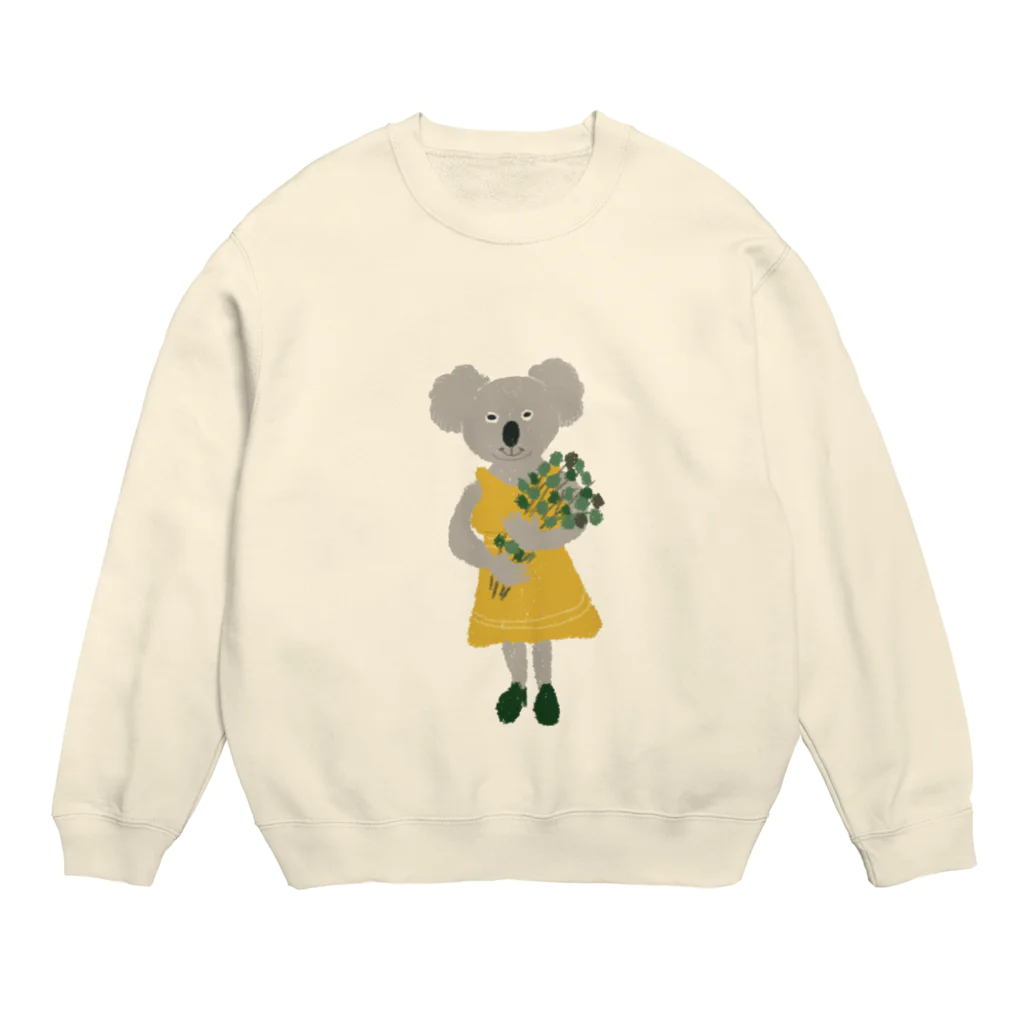 キッチン くろねこのユーカリコアラ Crew Neck Sweatshirt