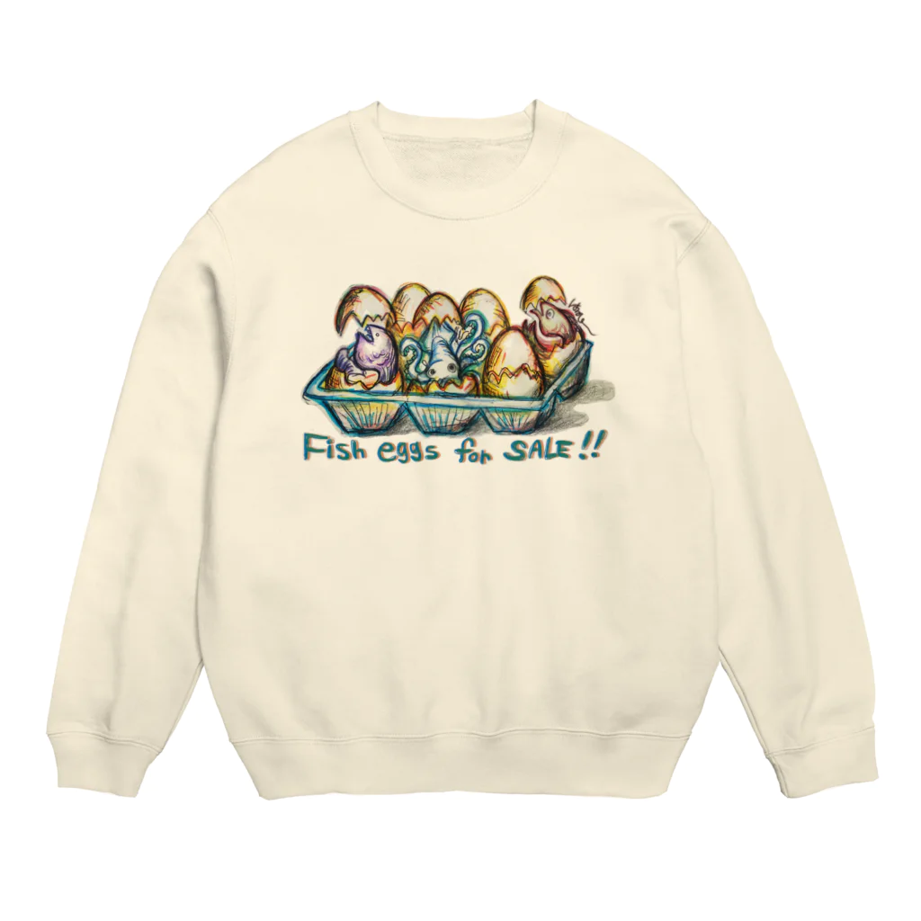 守時はるひのFish eggs for SALE!! Crew Neck Sweatshirt