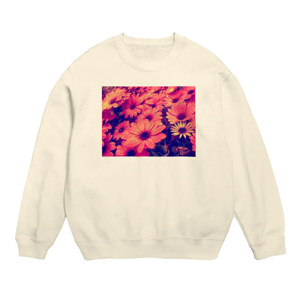 〰️➰わにゃ屋さん➰〰️の水滴つややくお花 Crew Neck Sweatshirt