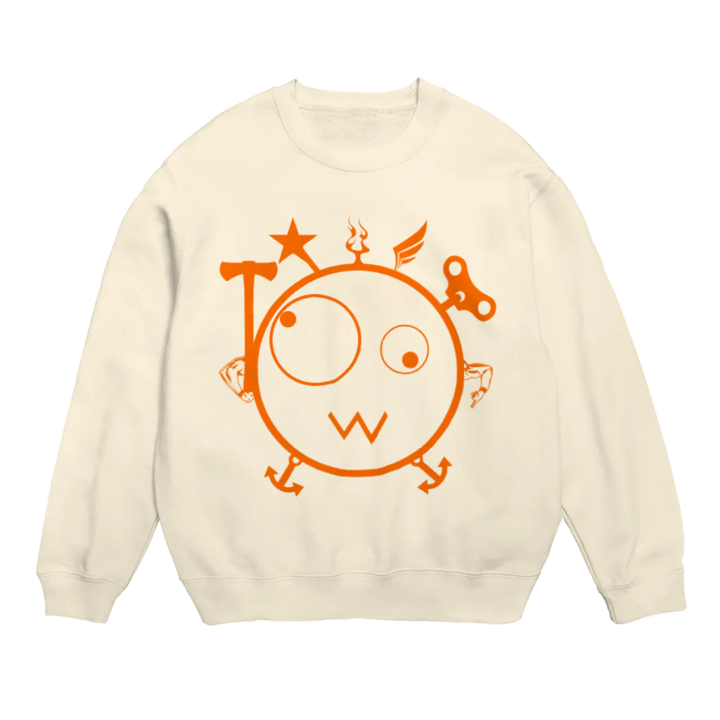 Kpyhnのキェキェ(orange) Crew Neck Sweatshirt