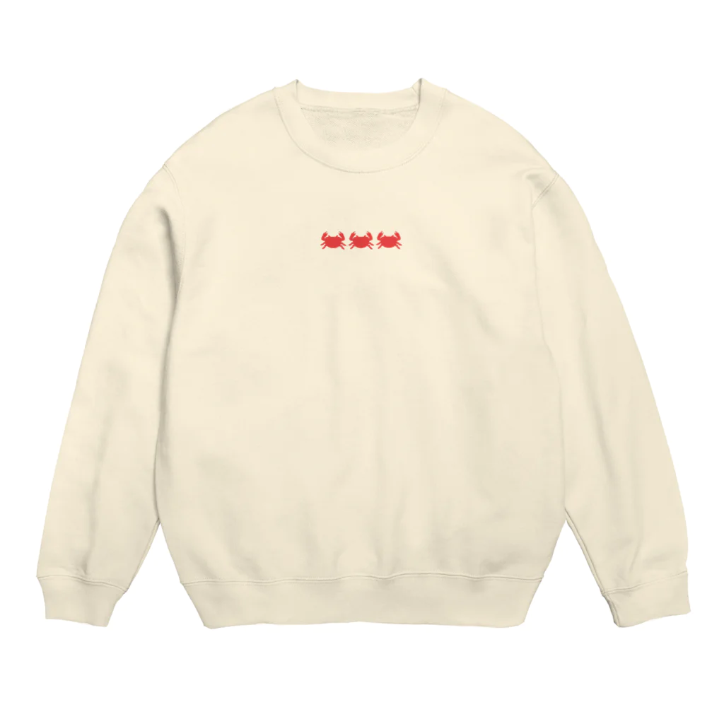 sunyaaaのかに3兄弟 Crew Neck Sweatshirt