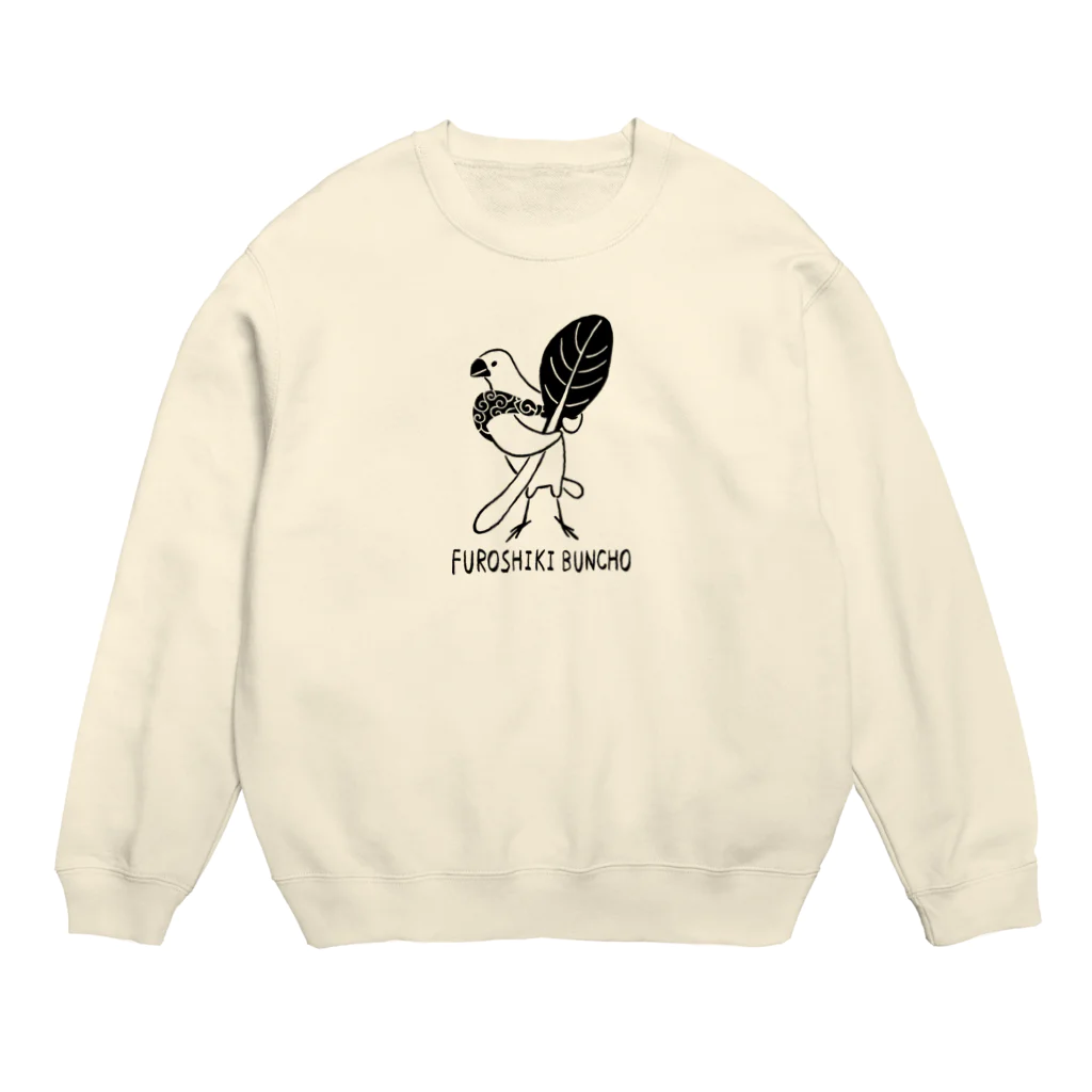 ふろしき文鳥のお店の小松菜とわたし Crew Neck Sweatshirt