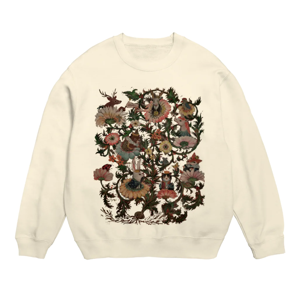 ヤマネコ。の部屋のfloral alchemy Crew Neck Sweatshirt