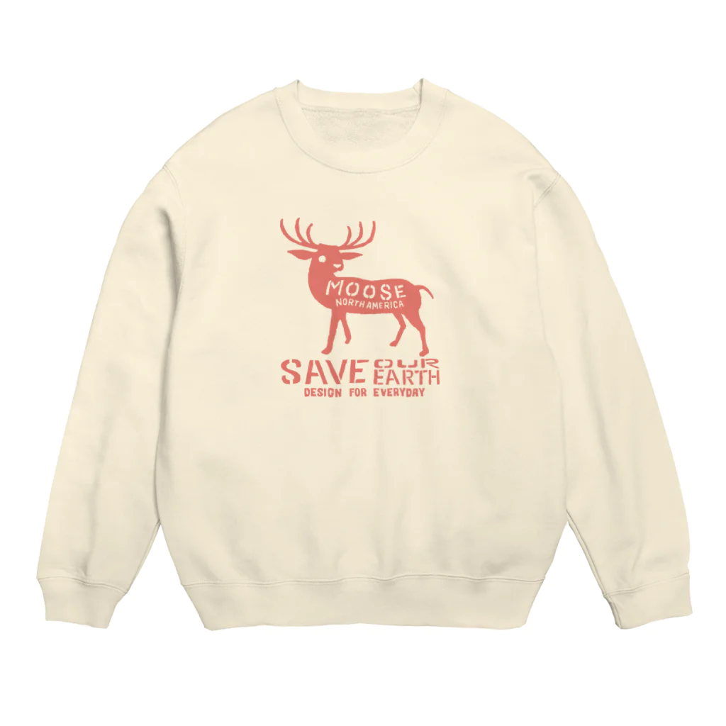 Design For Everydayのmoose Crew Neck Sweatshirt