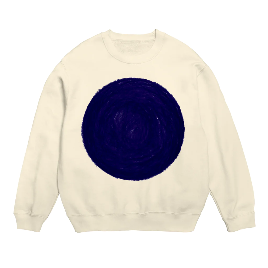 SAIWAI DESIGN STOREのone blue hole Crew Neck Sweatshirt