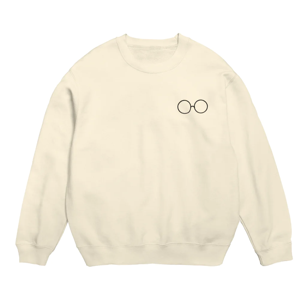 lemon_chanの丸メガネ Crew Neck Sweatshirt