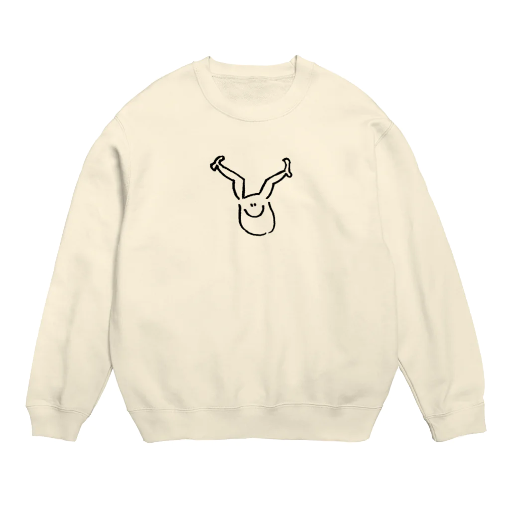 Meggyのおみあし君 Crew Neck Sweatshirt