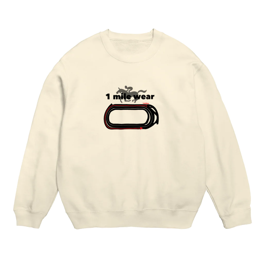 oguogu牧場SUZURI店の1 mile wear Crew Neck Sweatshirt