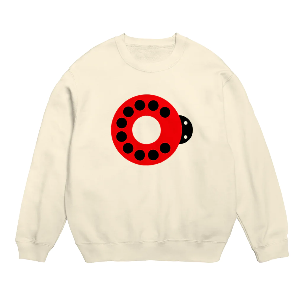 shechewsのてんとう虫電話 Crew Neck Sweatshirt