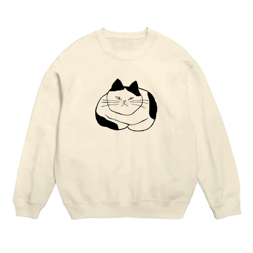 tsurukoのふてぶてしい猫 Crew Neck Sweatshirt
